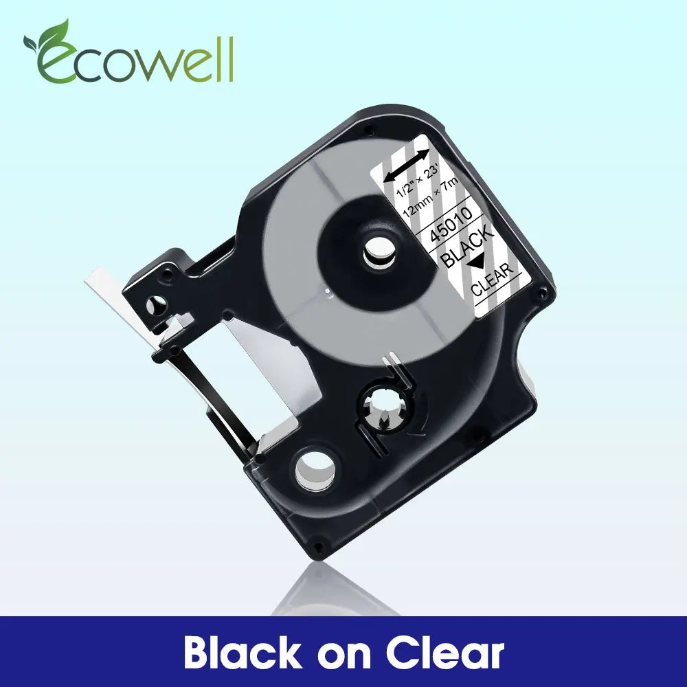 6/9/12mm Label Compatible for Dymo D1 45013 45010 45018 45023 Label Tape 40913 40918 43613 for Dymo LabelManager LM 160 280 210D