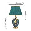 Modern Table Lamps Enamel Ceramic Desk Lighting LED for Home Creative Hotel Bedroom Decoration