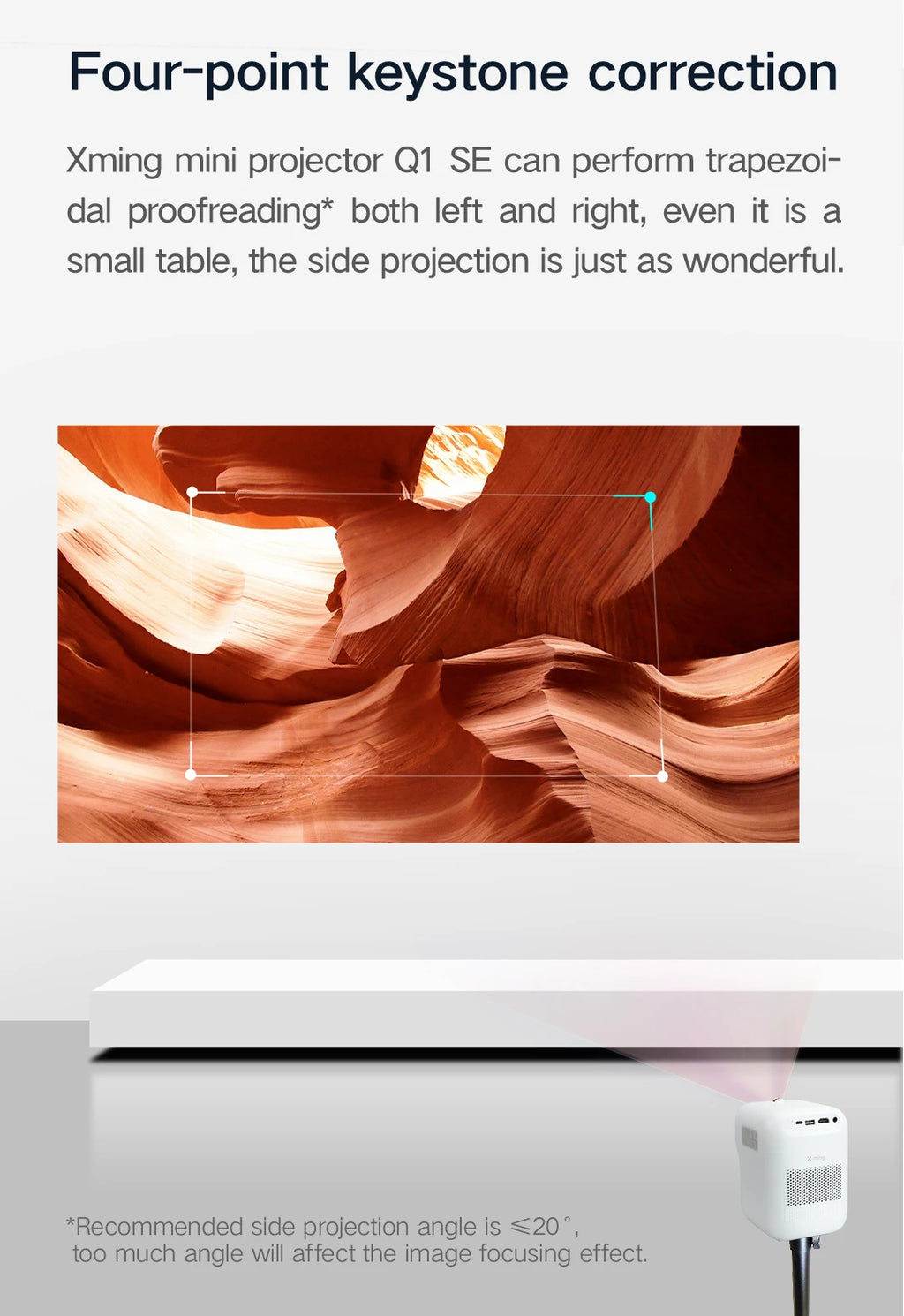 Hot Design Formovie Fengmi Xming Q1 SE Smart Mini Projecteur 250ANSI Lumens Native 1080P Portable LCD Projector