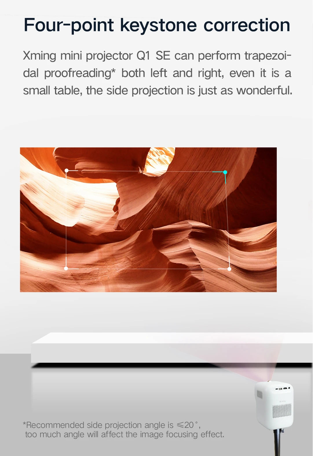 Hot Design Formovie Fengmi Xming Q1 SE Smart Mini Projecteur 250ANSI Lumens Native 1080P Portable LCD Projector