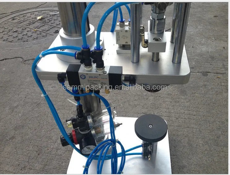 Good Selling Semi Automatic Packaging Spray Perfume Bottle Sealing Capping Crimping Machine