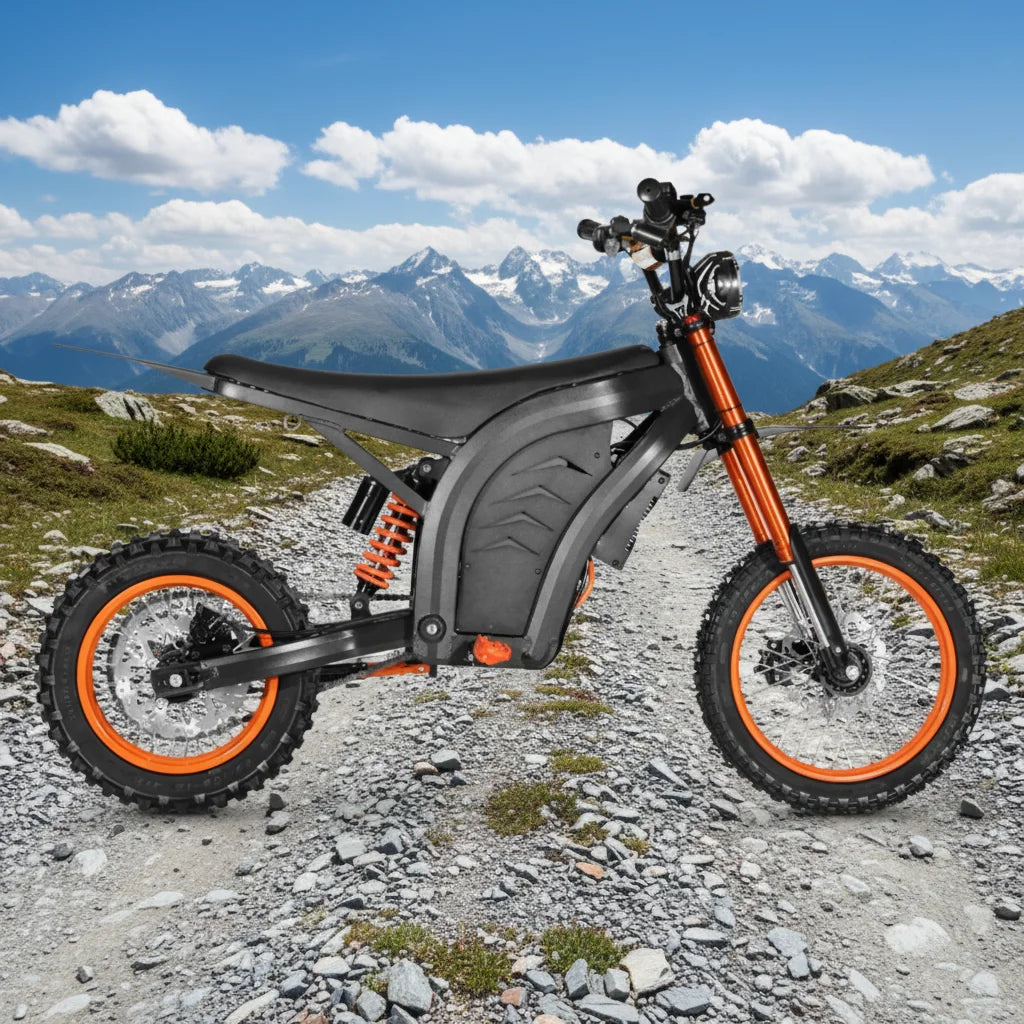 48V Off-Road Electric Motorcycles with Power Suspension Shock Steel Frame Lithium Battery Brushless Motor US Warehouse Stock