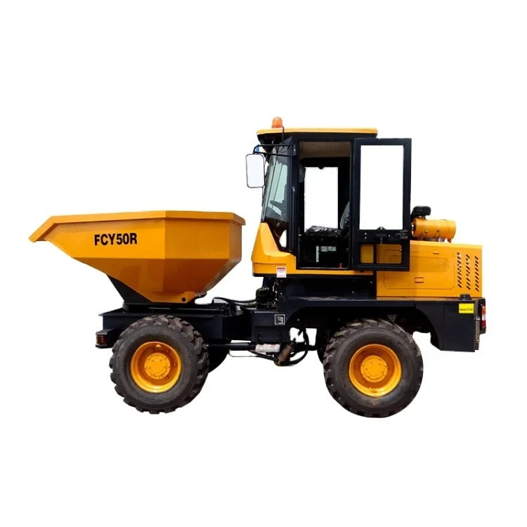 Free Shipping CE Certified 3 Tons Front Loader Tractor Backhoe Loader Mini Wheel Dumper 4x4 Wheel Drive Short Turning Radius All