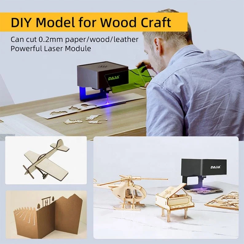 3D Laser Printer Leather Engraving Machine Portable Cokoaiai Fiber Grabadora Metal for Plastic