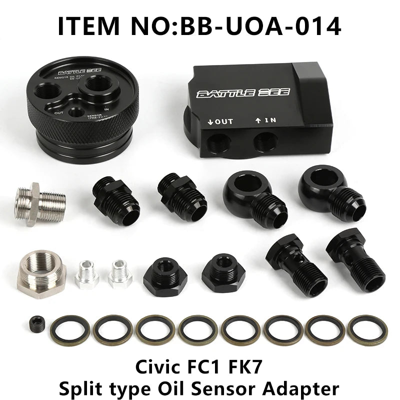 1Unit Oil Pressure Sensor Adapter for Ho*nda Civic FC1 FK7 Excluding Link Pipe Aluminium Alloy BATTLEBEE BB-UOA-014
