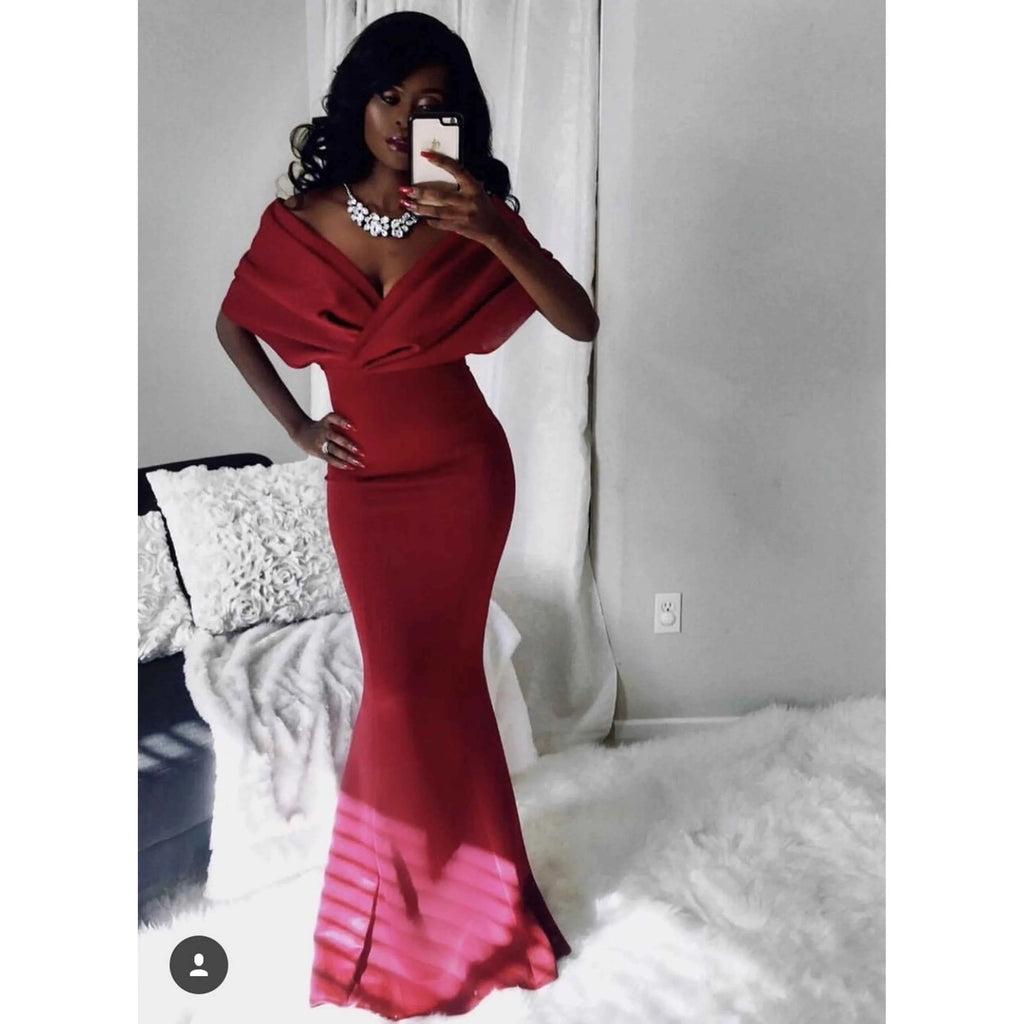 TD Valentina off the Shoulder Long Maxi Prom Dress