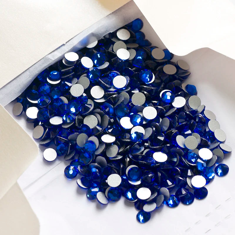 YANRUO 2058NOHF Flatback All Sizes Crystal Rhinestones Stones Nail Clothes for Needlework DIY Crafts Decor Gems