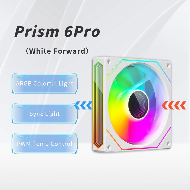 OEM 120mm ARGB PWM Smart Sync PC Cooling Fan High Static Pressure LED Computer Case Fan for Gaming Desktops
