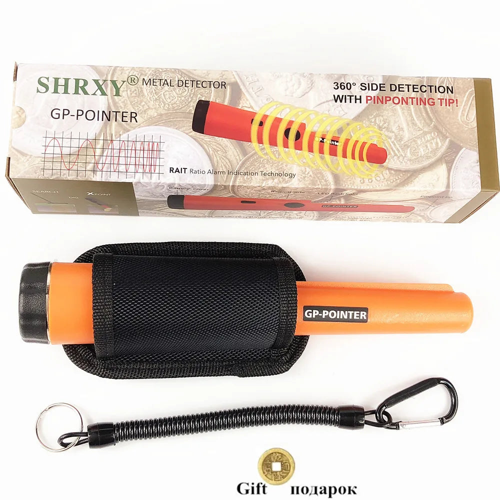 GP-ORANGE Color Waterproof Handheld Metal Detector Pinpointer With Holster