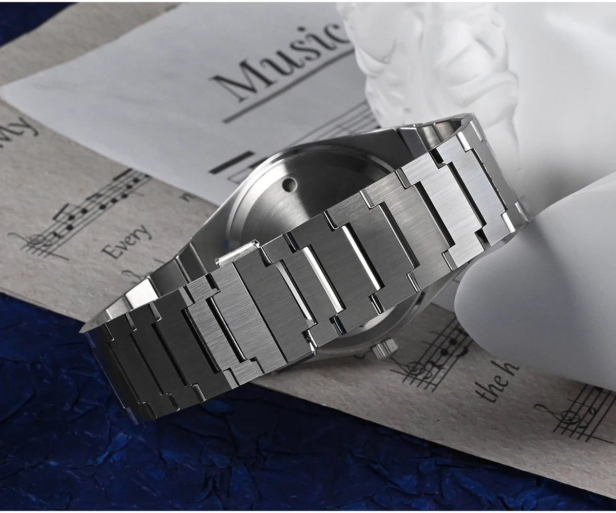 Men Watch 40mm Miyota 9015 Classic Luxury Dress Automatic Mechanical Watches Quick Release Stainless Steel Bracelet Mens Watches - Value Vault Club