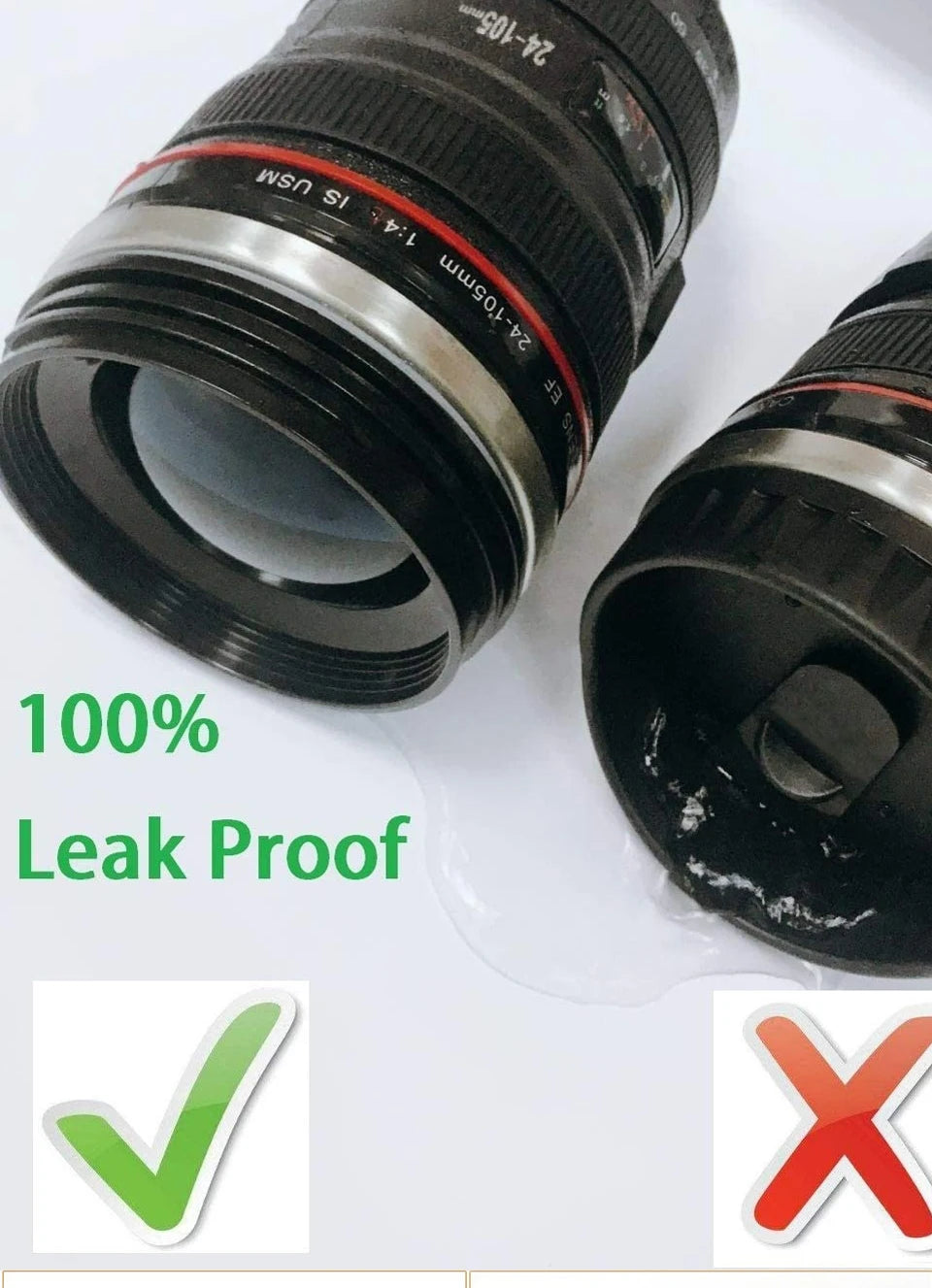 Coffee Mug Thermal  Camera Len Cup Tnsulated Water Bottle  Stainless Steel Tumbler Leakproof Vacuum Flasks for Camping Drinkware