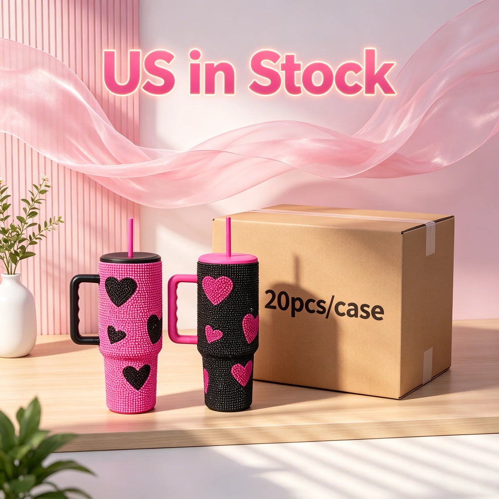 Us in Stock 40 OZ Insulated Office Use 20oz 24oz 32oz 40 OZ Flip Straw Tumbler for Home Office Outdoor Daily Use