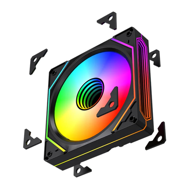 Lovingcool High Quality RGB Desktop CPU ATX Tower Cooling Fans Custom Logo 5V Cheap Price for Gaming Desktop Computer Case