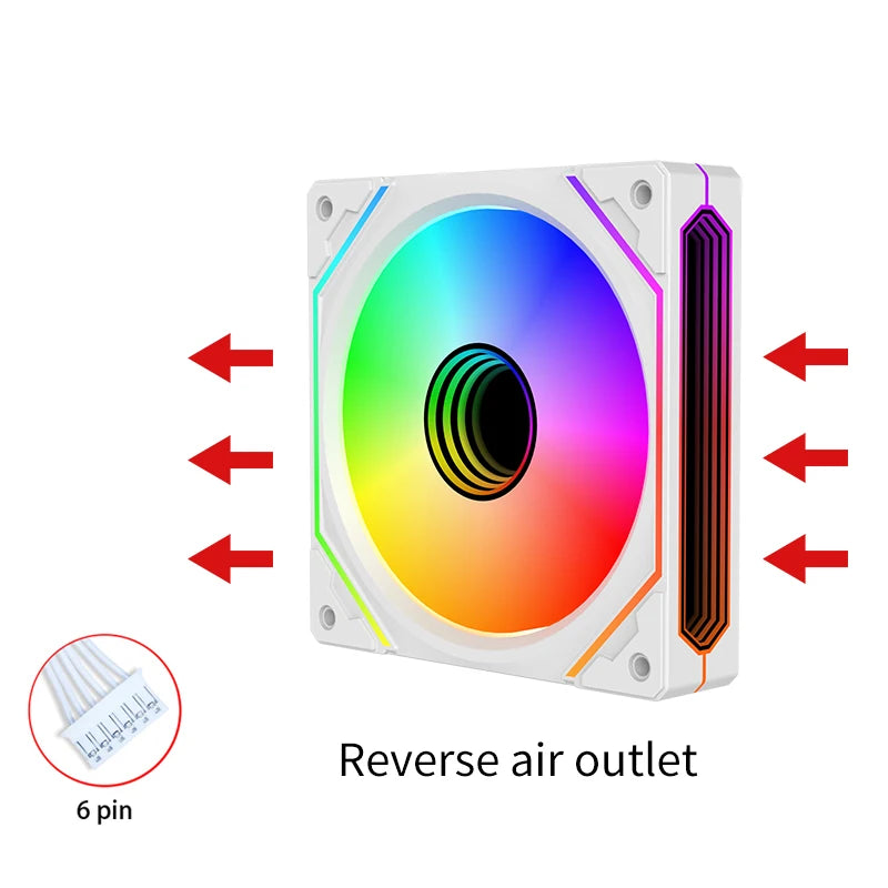 Lovingcool High Quality RGB Desktop CPU ATX Tower Cooling Fans Custom Logo 5V Cheap Price for Gaming Desktop Computer Case