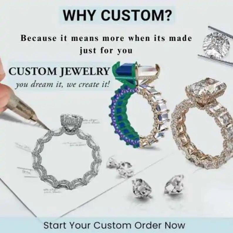 Trending 5CT Fancy Intense Blue Radiant Cut Lab Created VVS2 Diamond IGI Certified Loose Stone JC Diamond Rings Pendants