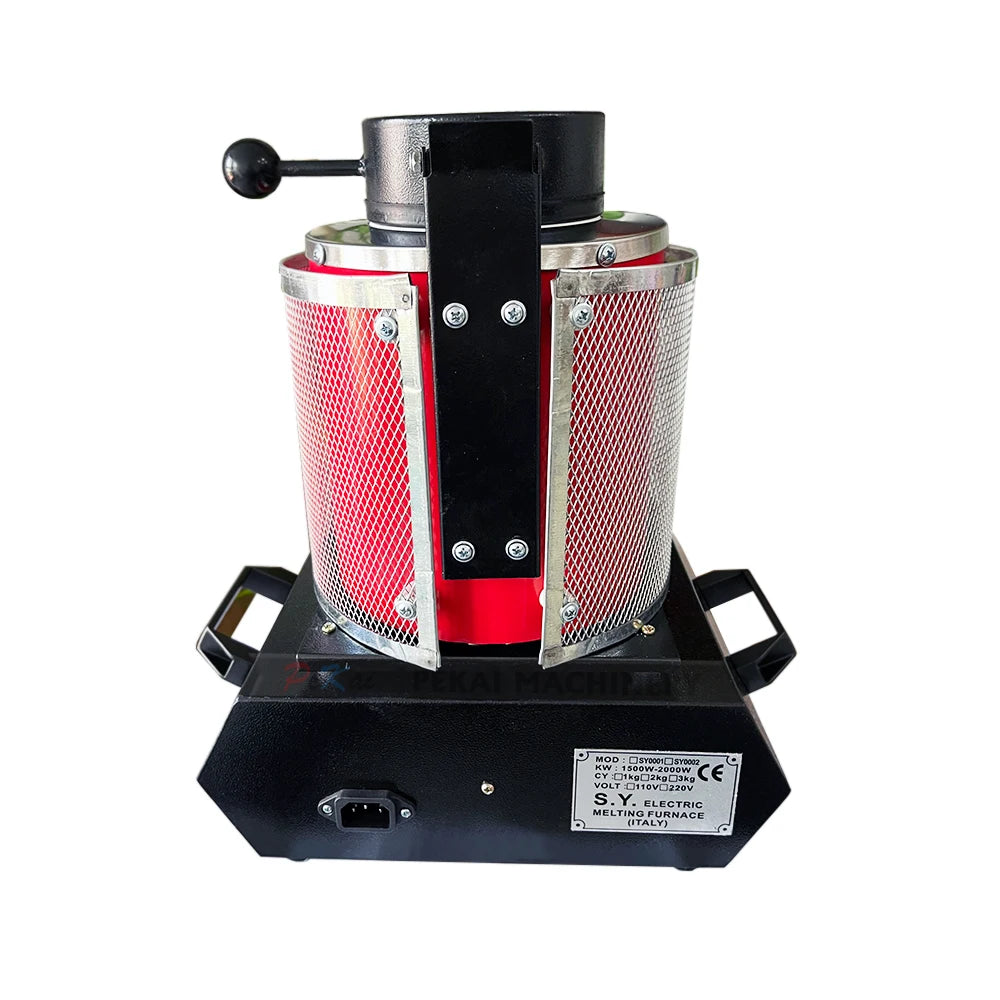 5KG Industrial & DIY Electric Aluminum Copper Gold Lead Silver Induction Red Melting Furnace for Jewelry