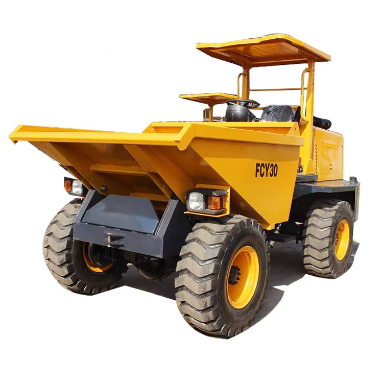 Free Shipping CE Certified 3 Tons Front Loader Tractor Backhoe Loader Mini Wheel Dumper 4x4 Wheel Drive Short Turning Radius All