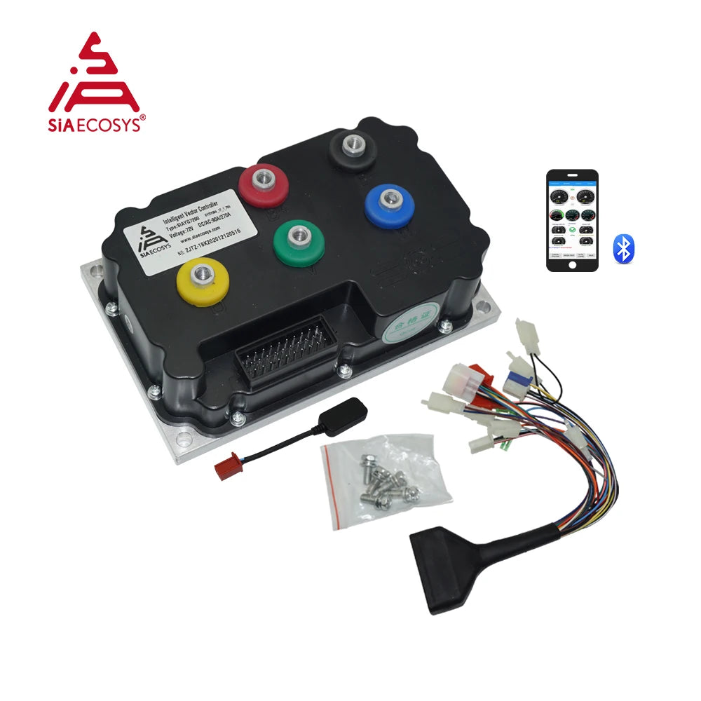 SIA 8000W V3 72V 120kph Hub Motor with ND72660 Controller 17X3.5inch Power Train Kits for New Electric Motorcycles