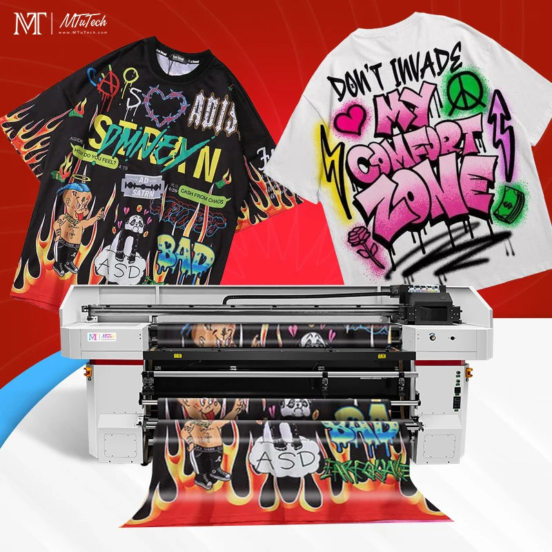Digital Textile Belt Drive Spandex lycra Print Fabric Printer with 8 Pcs Printhead