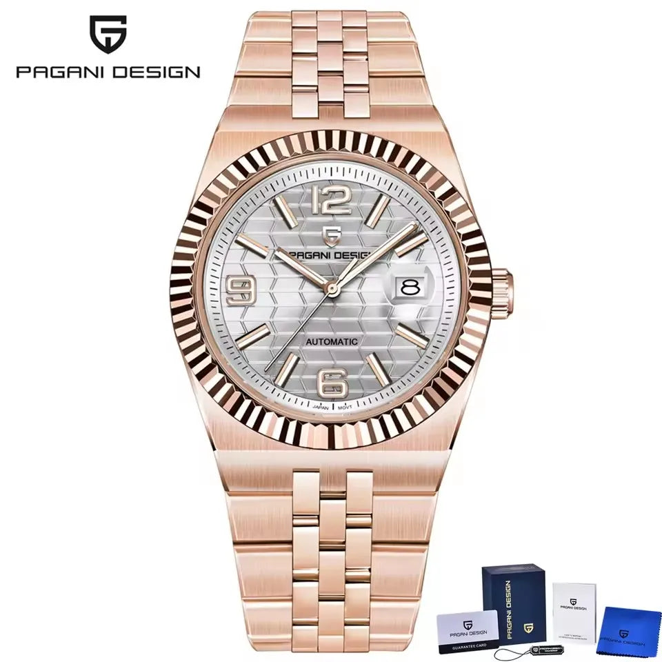 Pagani Design PD-YS027 Automatic Mechanical Stainless Steel Male Wristwatch Sapphire Glass Top Brand Luxury Men Watch Gift.