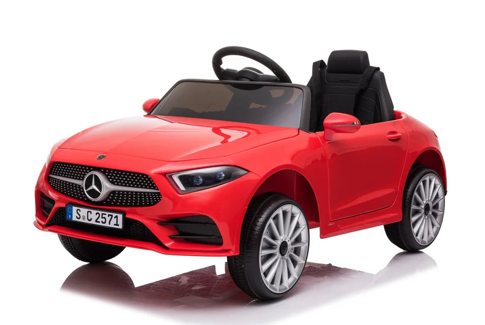 12V Kids Ride on Benz Car with 2.4G Remote Control, Car Ride on Vehicle Double Doors, 5 Point Safety Belt,LED Light 2-5 Year