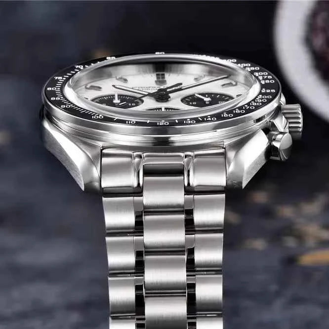 New PAGANI DESIGN Top Mens Watches Automatic Quartz Clock Japan VK63 Business Speed Chronograph Sapphire Mirror Wristwatch 1701