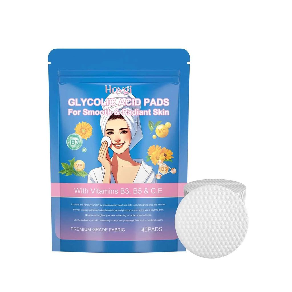 Hoygi Glycolic Acid Rejuvenation Cotton Sheet Deeply Cleans Facial Skin Pores Nourishes & Repairs Moisturizing Skin Care