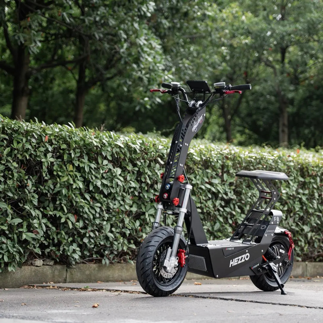 Hezzo 16Inch 72v 10000w Dual Motors Escooter Adult Electric City Fat Tire Cargo Foldable Folding  Dirt Road Bike Conversion Kit