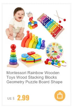 Montessori Toys 3D Puzzle Cartoon Animals Vehicle Cognitive Jigsaw Puzzle Wooden Toys for Children Baby Puzzle Game Gift