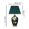 Modern Table Lamps Enamel Ceramic Desk Lighting LED for Home Creative Hotel Bedroom Decoration