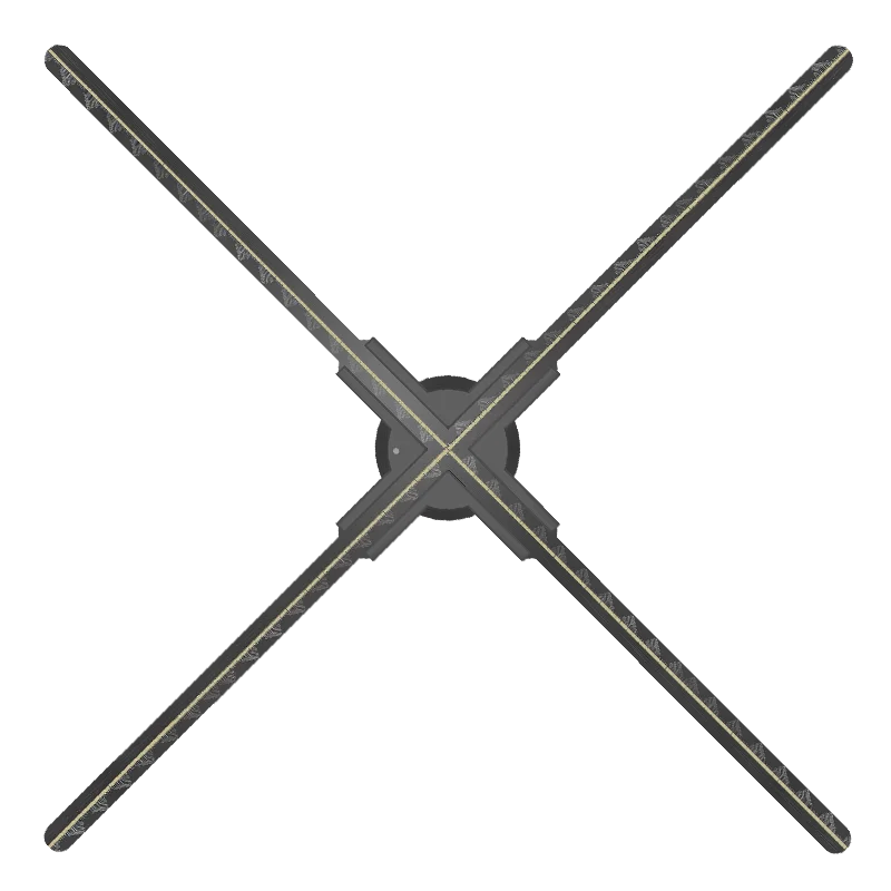 Fast Shipping HD Animation Wall 3D Hologram Fan 70cm Splicing 4 Blades Holographic Fan 3d Hologram Projector