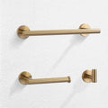 Hotel Decor Bath Hardware Set Oil Rubbed Bronze 3PCS Wall Mounted Screw-in Toilet Paper Holder/Robe Hooks/Towel Bars
