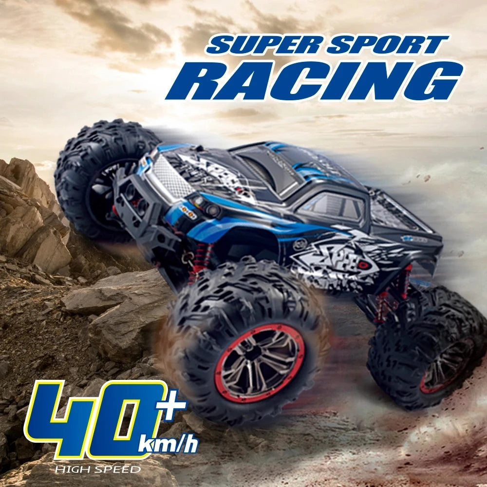 HOSHI N516 RC Car Truck 2XBATTERY Version Blue 2.4G 1/10 Racing Car 46KM/H High Speed Car Monster Truck Off-Road Vehicle Toys