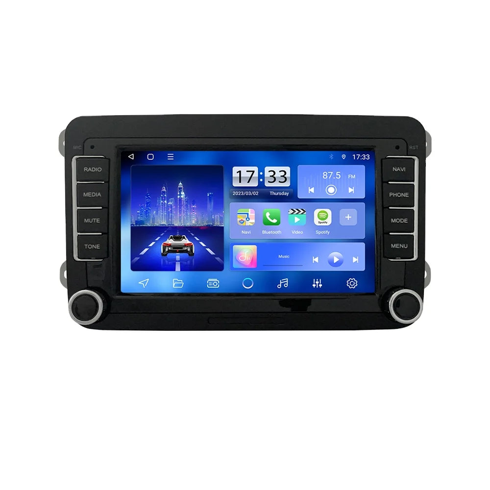 7 Inch Car Stereo for Universal VW With Button Car GPS Tracking Device Car Radio Android Vehicle Reverse Camera