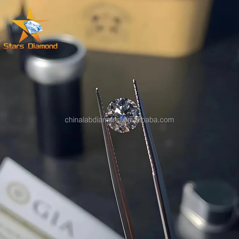 Wholesale Price IGI Certified D Color VVS1 0.5ct-4ct Round Brilliant Cut Loose Lab Grown CVD HPHT Diamonds