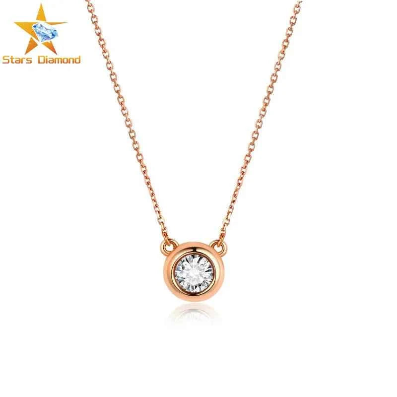 Classic Lab Created Diamond IGI Certified Round Oval CVD HPHT Loose Synthetic Lab Grown Diamond Necklace for Woman