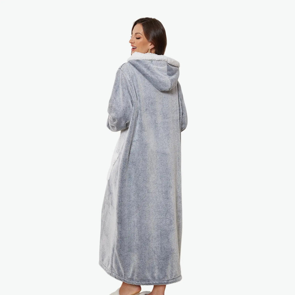 Free Shipping Womens Mens Hooded Loungewear Gown Lovey Blanket Wearable Blanket Hoodie Oversized