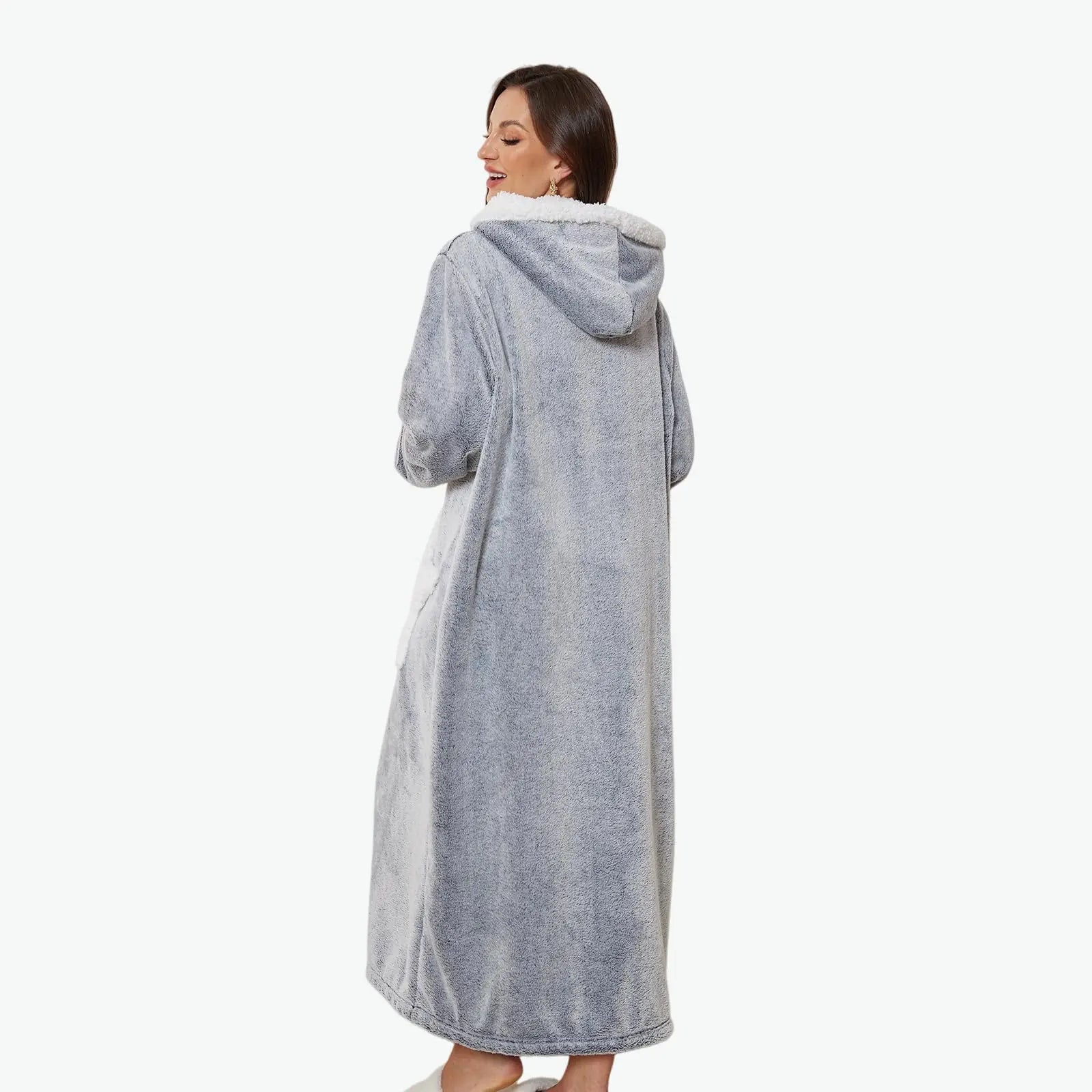 Free Shipping Womens Mens Hooded Loungewear Gown Lovey Blanket Wearable Blanket Hoodie Oversized