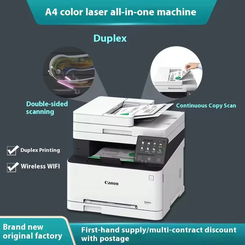 MF645Cx A4 Format Wireless USB Color Laser Multifunctional Fax Machine 4-in-1 Automatic Duplex Stock Printing Laser Printers