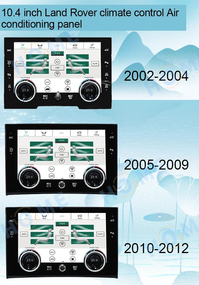 12.3 Inch Android Car Radio Multimedia Video Player for Land Range Rover V8 L322 2002-2012 Carplay with 10.4inch Climate Control