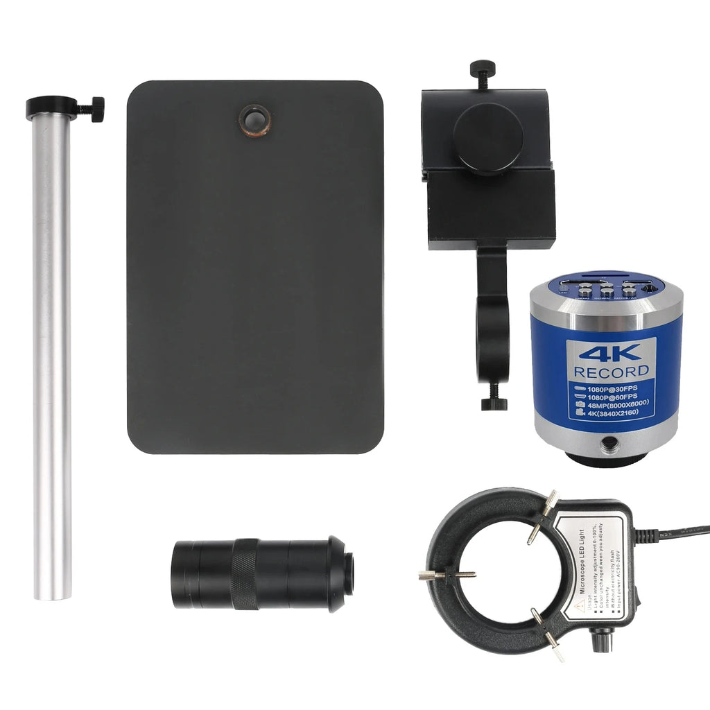4K HD Video Microscope Camera LED Light Static and Dynamic Comparison Image for Image Acquisition Phone PCB Repair Welding
