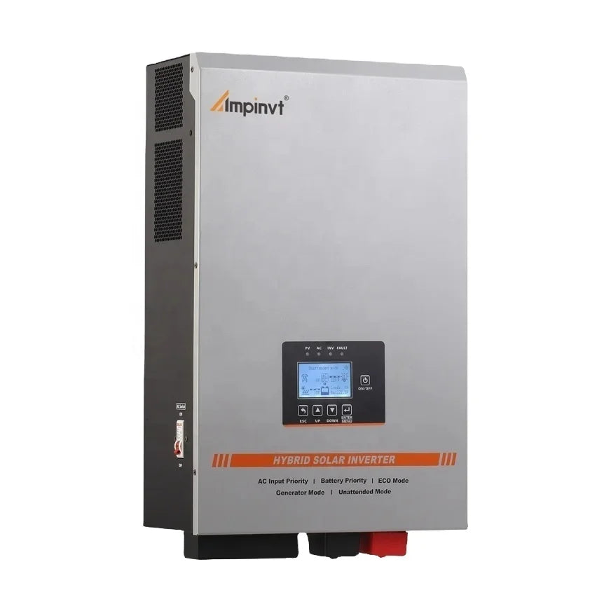 5KW 48V Hybrid Solar Inverter Built-in 100A MPPT Solar Charge Controller  120V/240V Split Phase Output With AC Charger