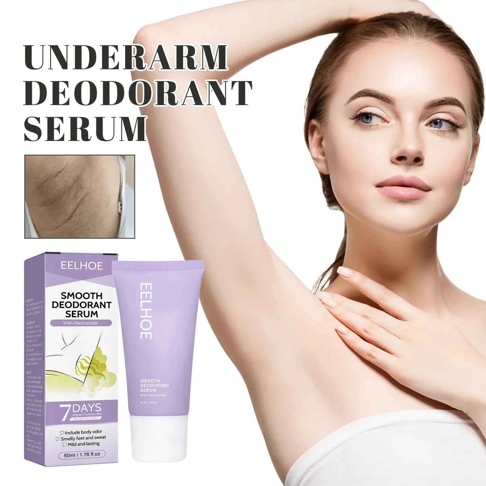 EELHOE Portable Underarm Care Cream Body Cream That Cleanses Refines Odor Moisturizes and Refreshes Stops Sweating