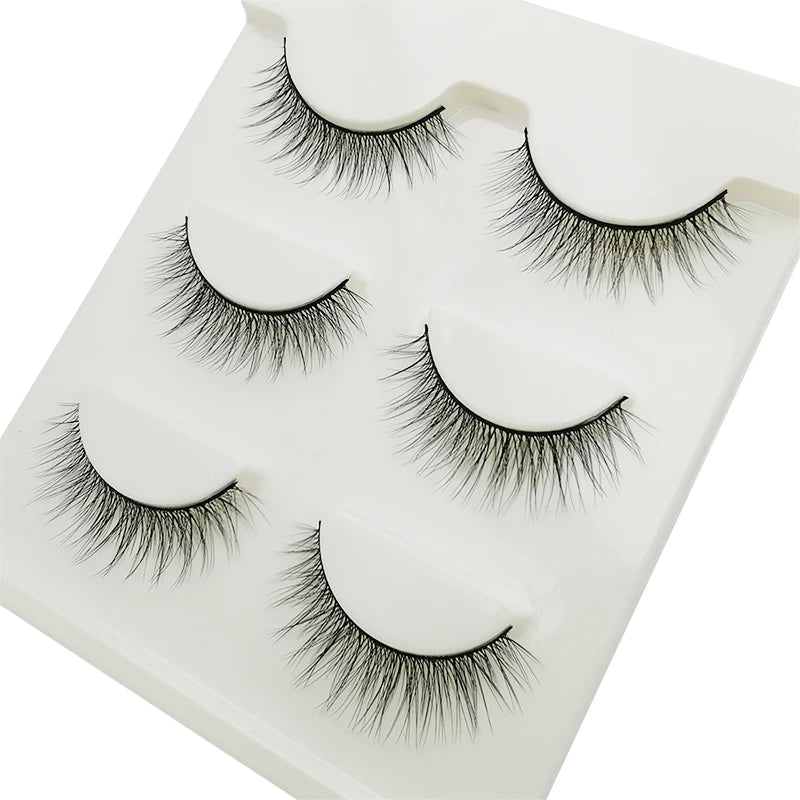 SHIDISHANGPIN 3 pairs 27 styles 3D Faux Mink Hair Soft False Eyelashes Fluffy Wispy Thick Fake Lash Handmade Eyelash Eye Makeup
