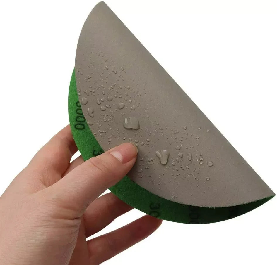 USA Local Stock 20PCS 6Inch Wet and Dry Sandpaper 600-10000 Grit Silicon Carbide Hook and Loop Sanding Discs