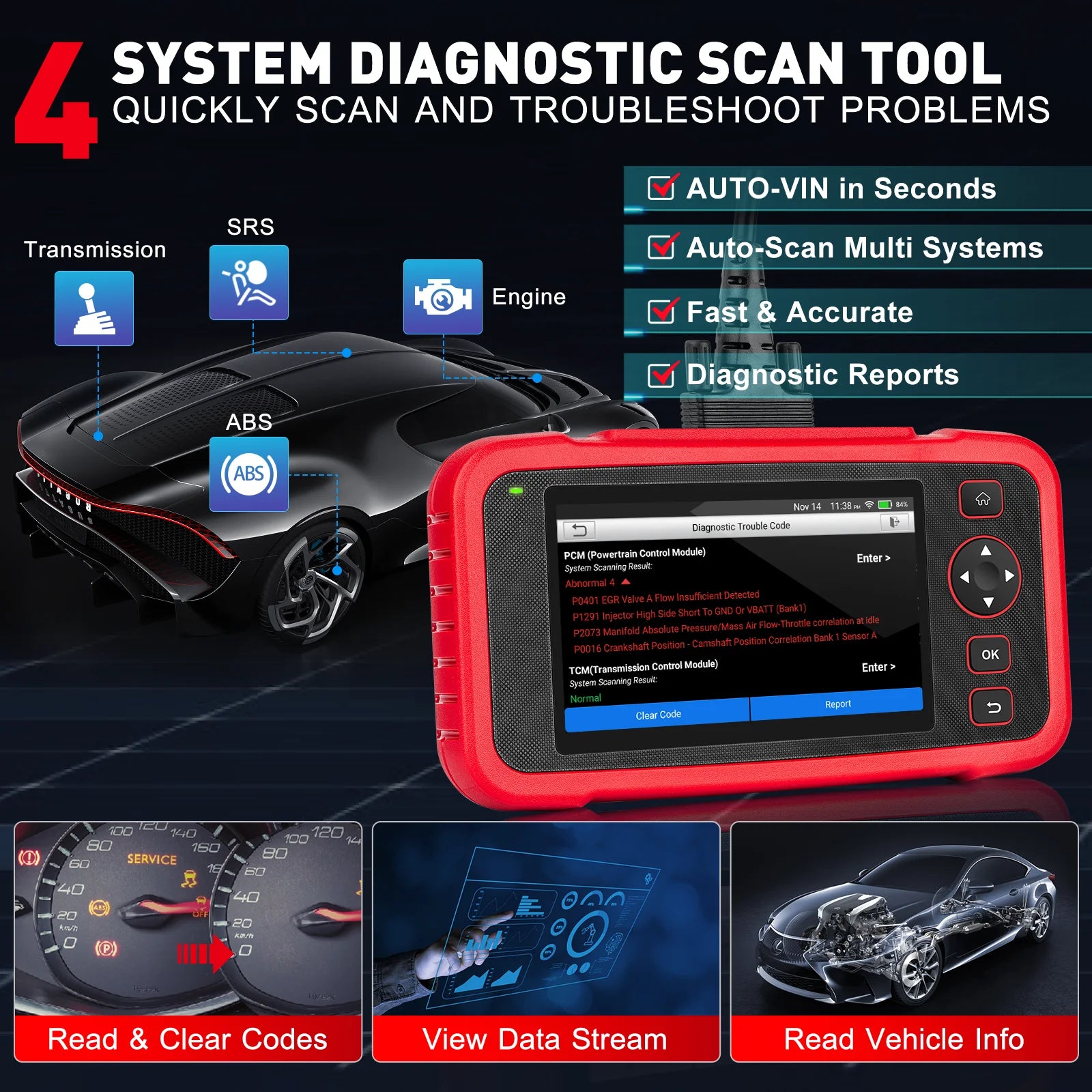 USA EU Warehouse Launch CRP123I V2.0 Escaner Automotriz Lifetime Free OBD2 Scanner With 7 Resets AS CRP123X V2.0