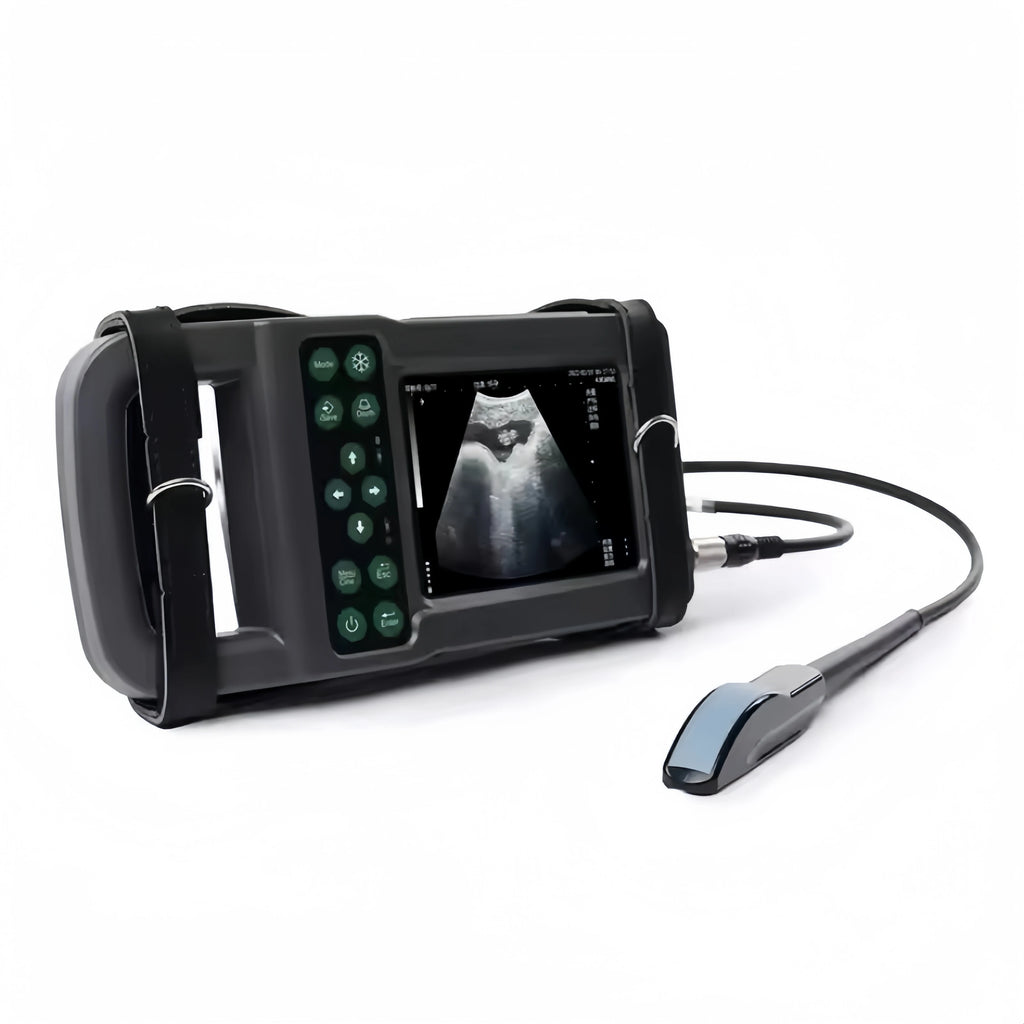 Handheld Veterinary Ultrasound Machine 5600H Rectal Convex Probe for Dog Bovine Swine Waterproof Scanner for Cattle