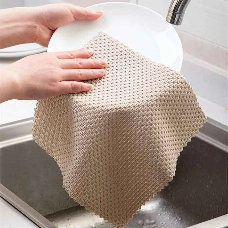 Microfiber Kitchen Cleaning Cloth – Super Absorbent Dish Rag
