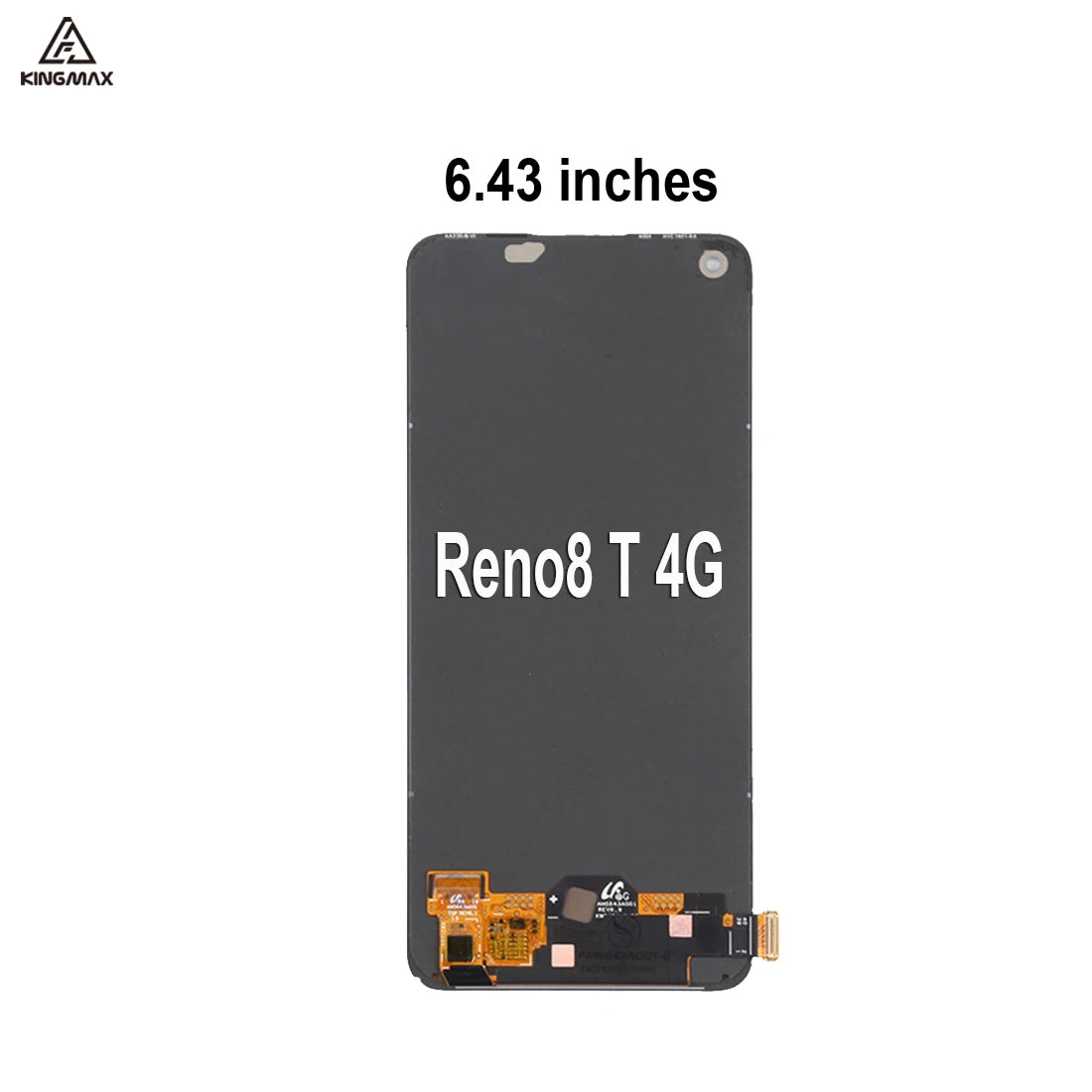 6.4" Amoled Glass Screen for OPPO Reno8 T 4G LCD Display Screen Replacement OPPO Reno8T CPH2481 Touch Screen Panel Without Frame