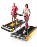 2 in 1 Double Side Used Portable Foldable Walking Pad LED Display Quiet Motor Home Use with Massage Function and Running